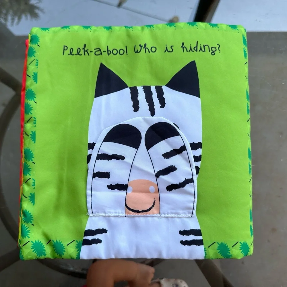 Play Peek-A-Boo Jungle Animals Cloth Book